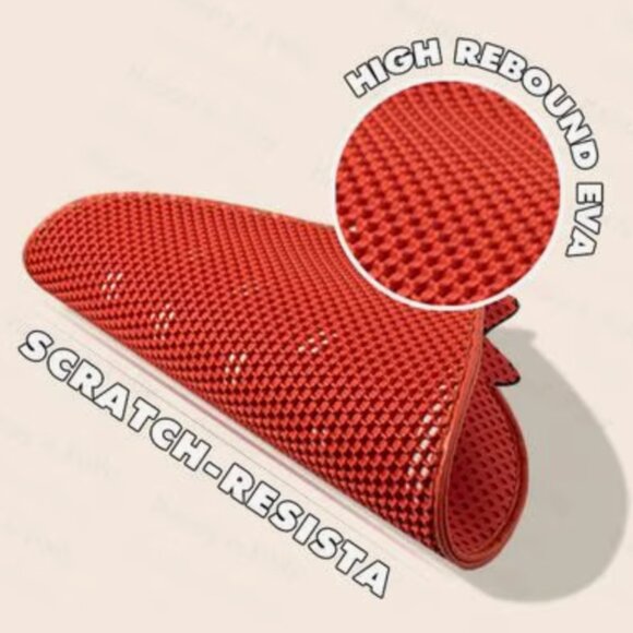 STRAWBERRY-SHAPE CAT LITTER TRAPPING MAT (DOUBLE-LAYER) - Picture 7 of 17